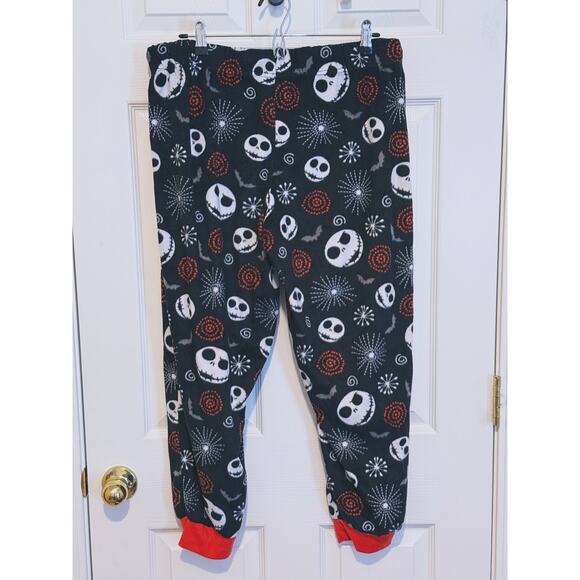 Disney NIGHTMARE BEFORE CHRISTMAS Fleece Pajama Pants Cozy Graphic XL Black - Picture 3 of 5